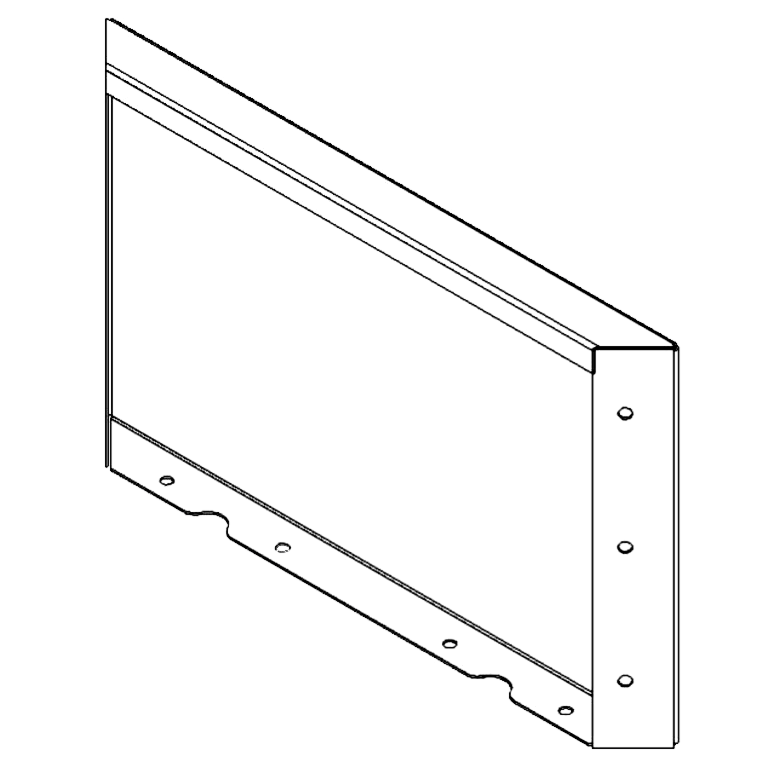 Praškasto lakirane čelični vrtni panel 30 x 50 cm